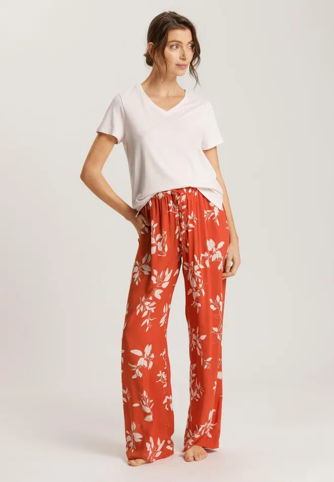 Pants Tangerine Flowers Women HANRO Pajama Bottoms