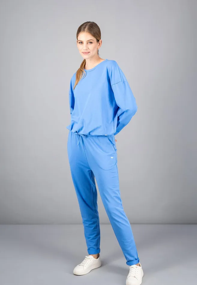 Pants Women FYNCHHATTON Sportive Sweatpants Made Of Cotton Modal Mix Milkcoralsky Bluetaupe Pants Women FYNCHHATTON Sportive Sweatpants Made Of Cotton Modal Mix Milkcoralsky Bluetaupe