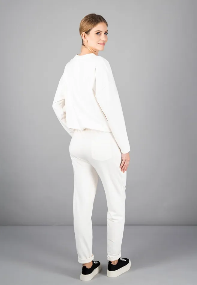 Pants Women FYNCHHATTON Sportive Sweatpants Made Of Cotton Modal Mix Milkcoralsky Bluetaupe Pants Women FYNCHHATTON Sportive Sweatpants Made Of Cotton Modal Mix Milkcoralsky Bluetaupe