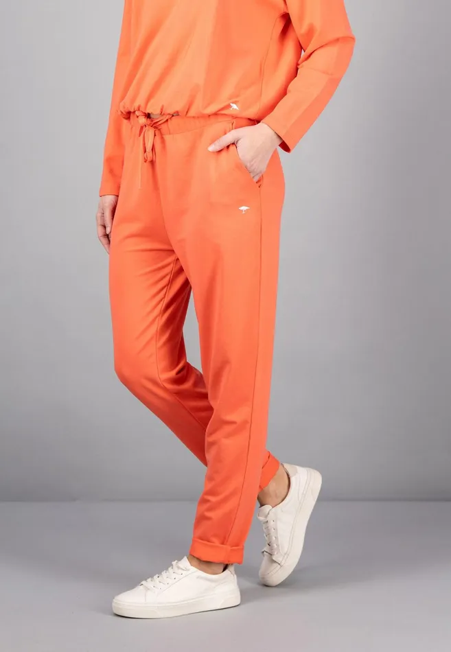Pants Women FYNCHHATTON Sportive Sweatpants Made Of Cotton Modal Mix Milkcoralsky Bluetaupe Pants Women FYNCHHATTON Sportive Sweatpants Made Of Cotton Modal Mix Milkcoralsky Bluetaupe