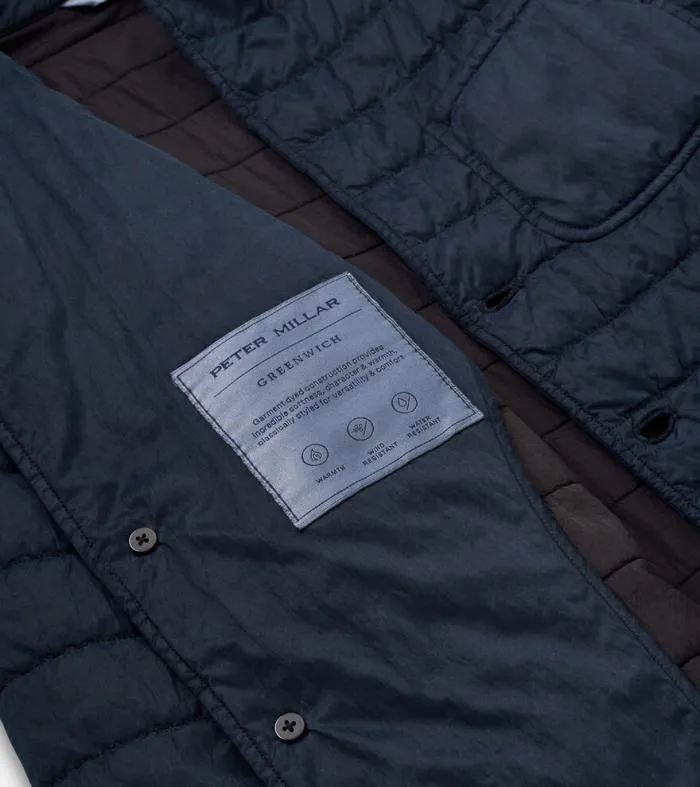 Peter Millar Jackets 038 Coats Men Greenwich GarmentDyed Quilted Blazer