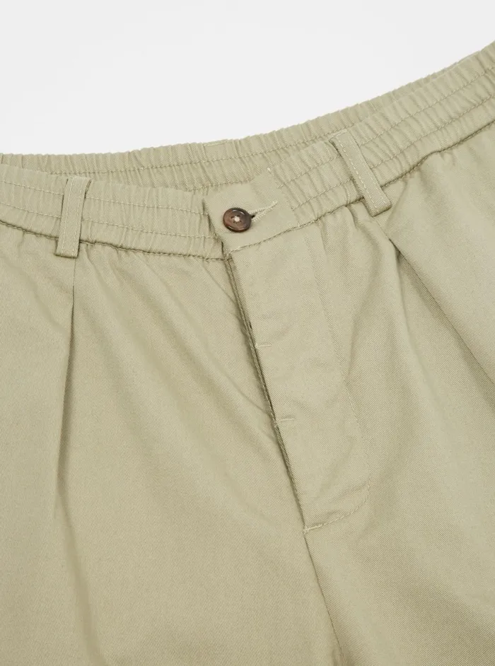 Pleated Track Pant In Stone Twill Men Universal Works Suiting