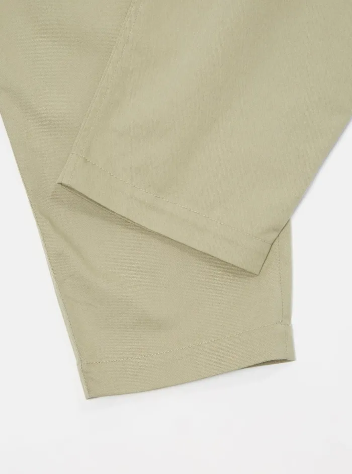Pleated Track Pant In Stone Twill Men Universal Works Suiting