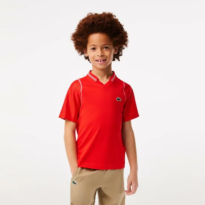 Polos Kids Lacoste Kids039 Lacoste Tennis X Daniil Medvedev UltraDry Polo Red S5h Polos Kids Lacoste Kids039 Lacoste Tennis X Daniil Medvedev UltraDry Polo Red S5h
