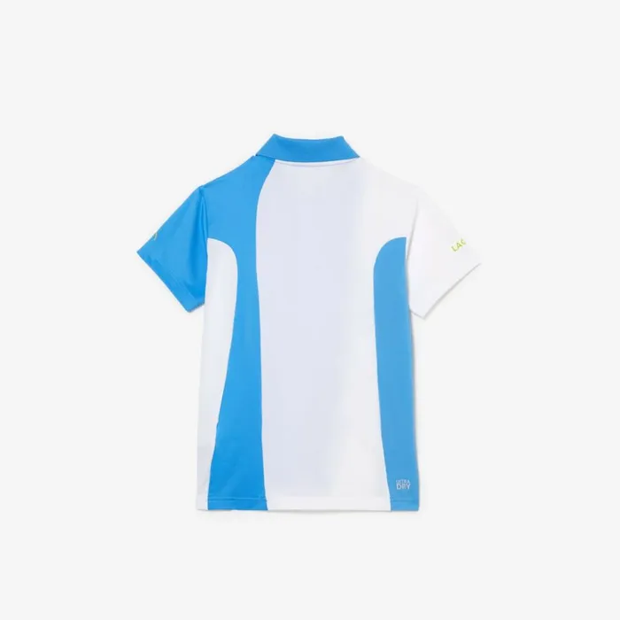 Polos Kids Lacoste Kids039 Lacoste Tennis X Novak Djokovic Jersey Polo Blue White 26f