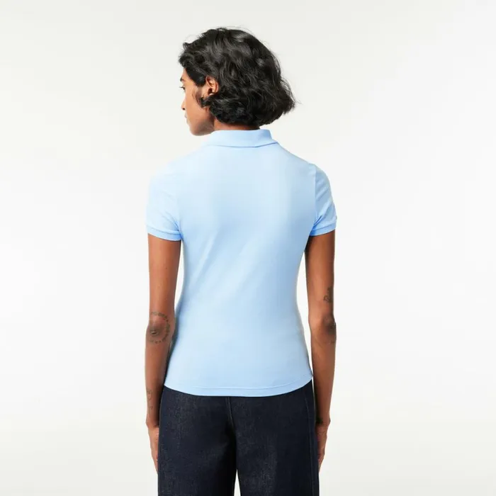 Polos Women Lacoste Women039s L12D Slim Fit Jersey Polo Pastel Blue Hbp