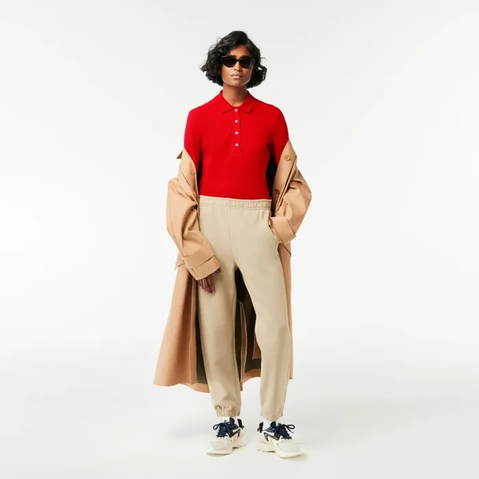 Polos Women Lacoste Womens Slim Fit Stretch Piqu Polo Red 240