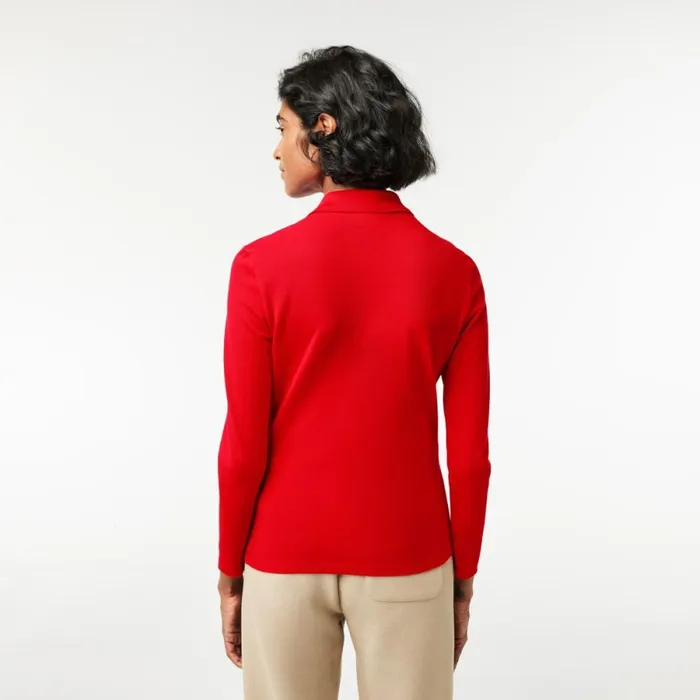 Polos Women Lacoste Womens Slim Fit Stretch Piqu Polo Red 240