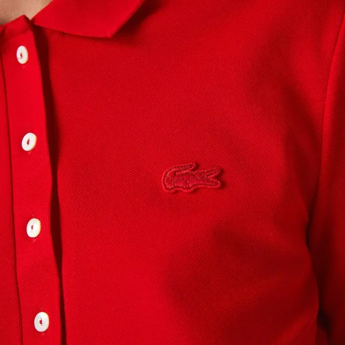 Polos Women Lacoste Womens Slim Fit Stretch Piqu Polo Red 240