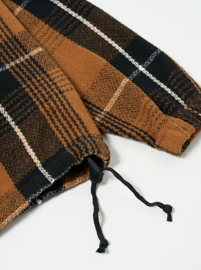 Pullover Anorak In Brown Earth II Check Men Universal Works Coats and Outerwear