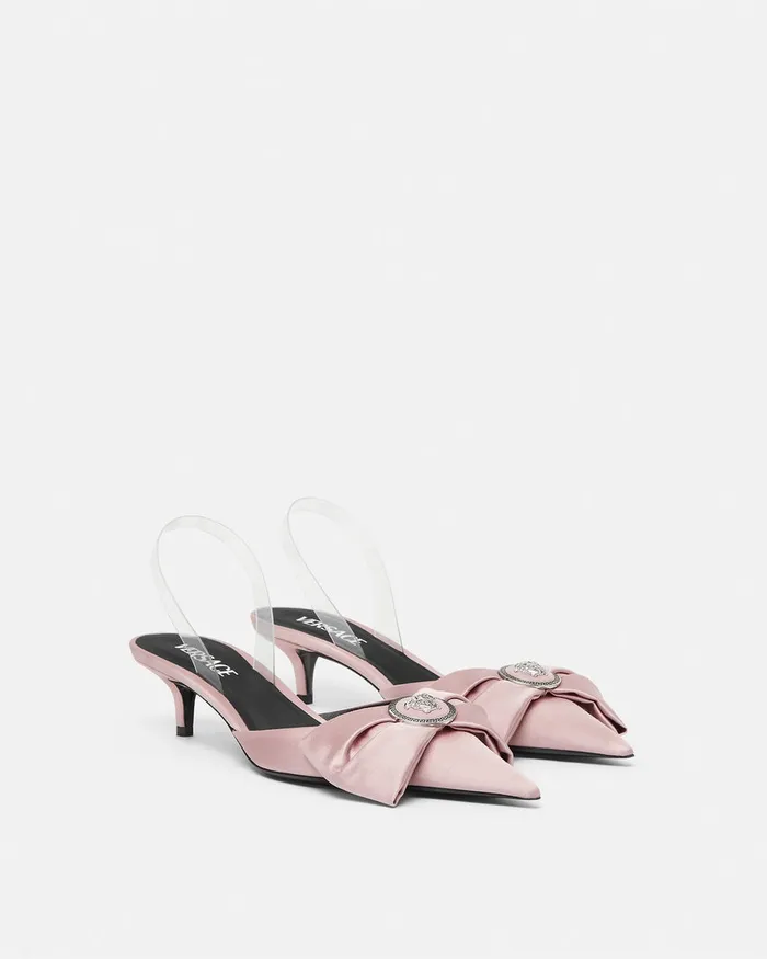 Pumps and Slingbacks Women Versace Alia Slingback Pumps 45 Mm Light Pink