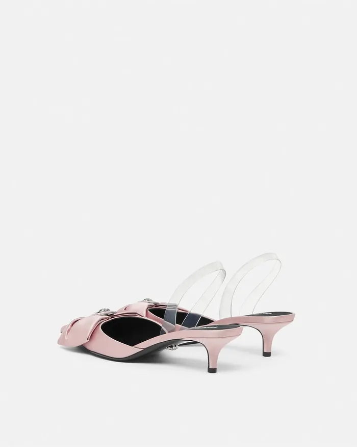 Pumps and Slingbacks Women Versace Alia Slingback Pumps 45 Mm Light Pink