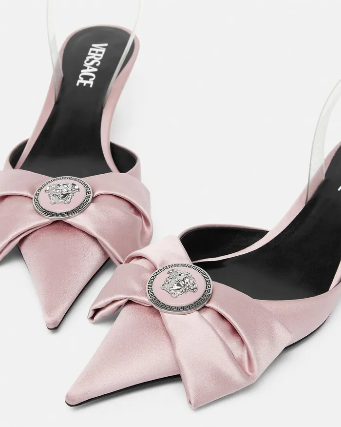Pumps and Slingbacks Women Versace Alia Slingback Pumps 45 Mm Light Pink