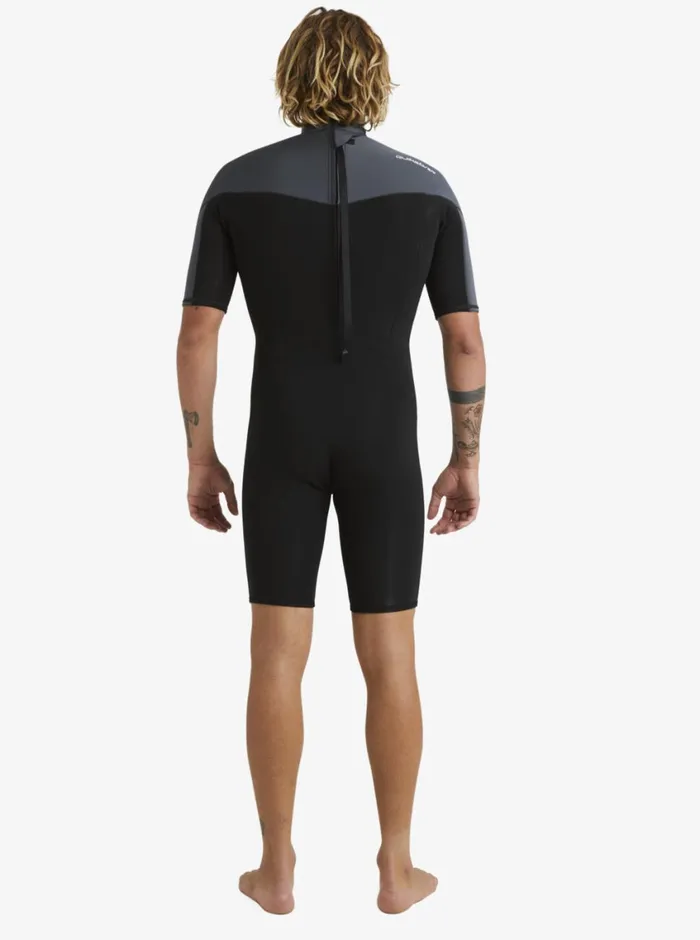 Quiksilver 22mm Everyday Sessions Short Sleeve Back Zip Springsuit Blackgun Metal Mens Wetsuits Quiksilver 22mm Everyday Sessions Short Sleeve Back Zip Springsuit Blackgun Metal Mens Wetsuits