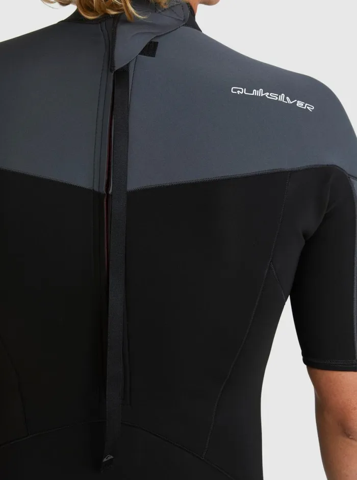 Quiksilver 22mm Everyday Sessions Short Sleeve Back Zip Springsuit Blackgun Metal Mens Wetsuits Quiksilver 22mm Everyday Sessions Short Sleeve Back Zip Springsuit Blackgun Metal Mens Wetsuits