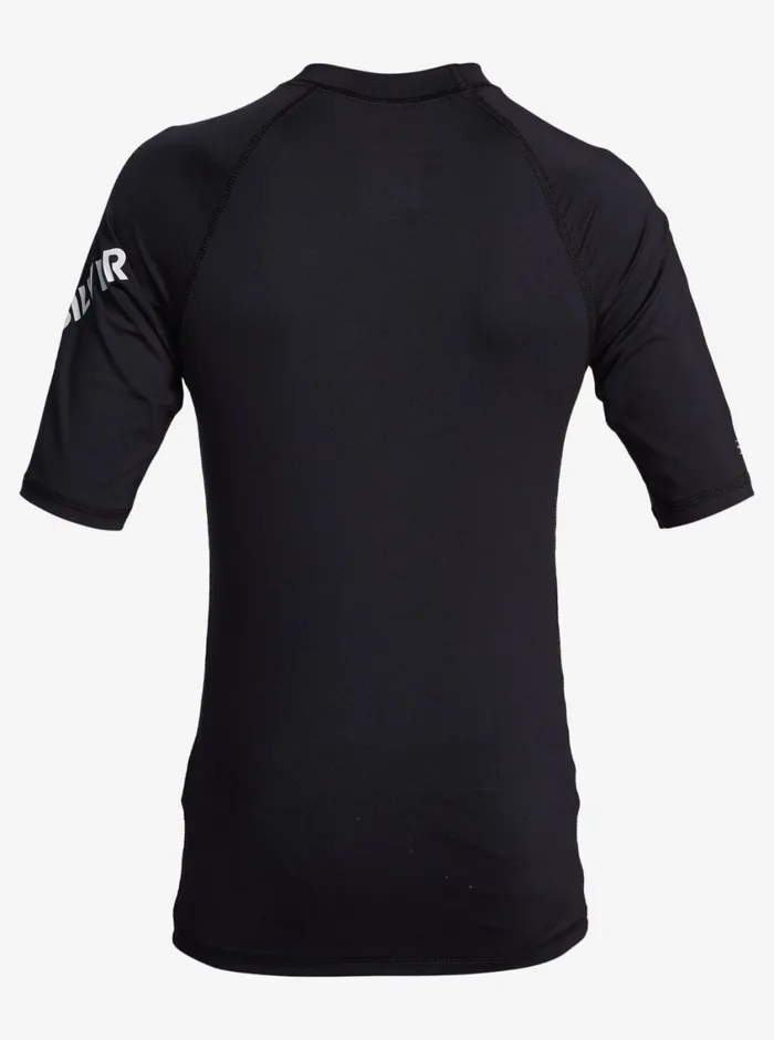 Quiksilver 816 All Time Short Sleeve UPF 50 Rashguard Black Boys Rashguards Quiksilver 816 All Time Short Sleeve UPF 50 Rashguard Black Boys Rashguards
