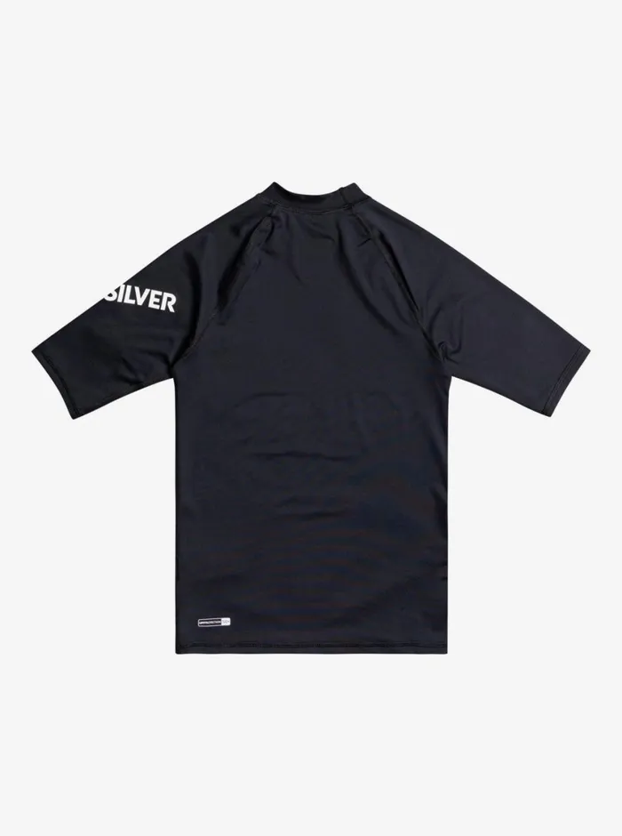 Quiksilver 816 All Time Short Sleeve UPF 50 Rashguard Black Boys Rashguards Quiksilver 816 All Time Short Sleeve UPF 50 Rashguard Black Boys Rashguards