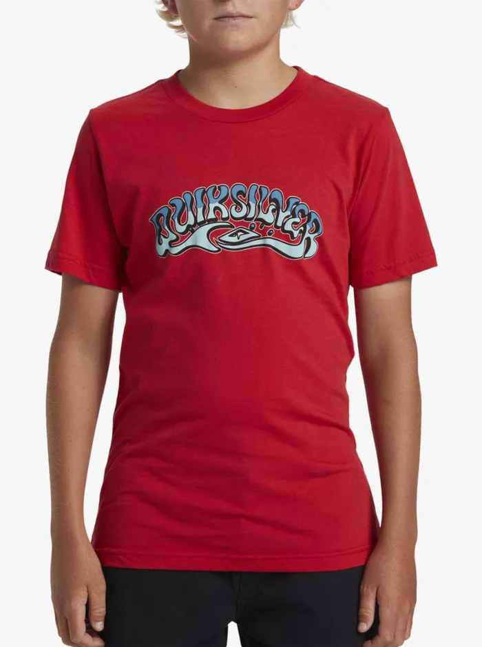 Quiksilver 816 Bubble Arch TShirt Salsa Boys Tees Quiksilver 816 Bubble Arch TShirt Salsa Boys Tees