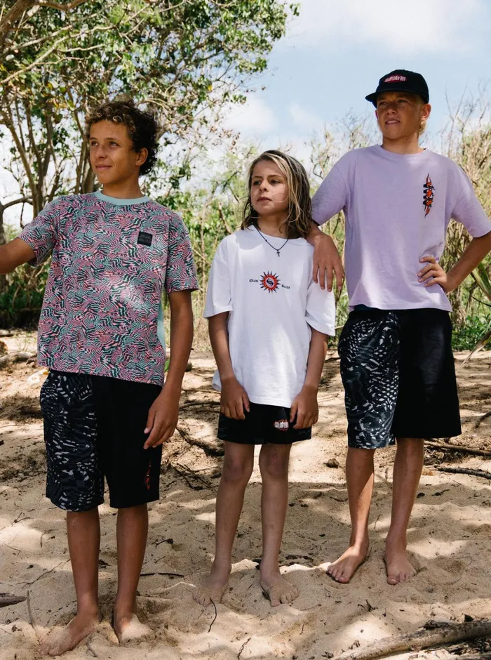 Quiksilver 816 Burn Out TShirt White Boys Tees Quiksilver 816 Burn Out TShirt White Boys Tees