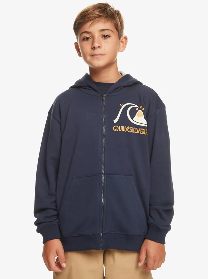 Quiksilver 816 Circle Way ZipUp Hoodie Navy Blazer Boys Sweatshirts and Hoodies Quiksilver 816 Circle Way ZipUp Hoodie Navy Blazer Boys Sweatshirts and Hoodies