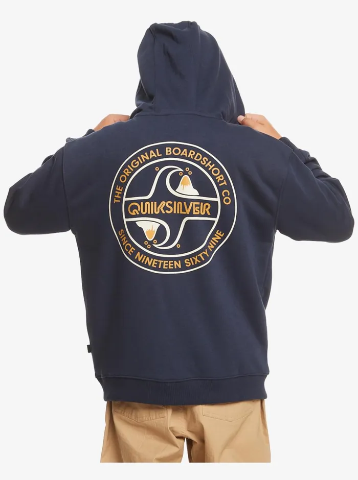 Quiksilver 816 Circle Way ZipUp Hoodie Navy Blazer Boys Sweatshirts and Hoodies Quiksilver 816 Circle Way ZipUp Hoodie Navy Blazer Boys Sweatshirts and Hoodies