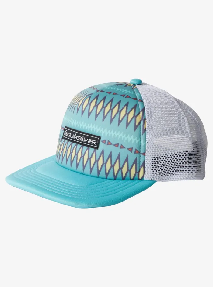 Quiksilver 816 Emu Coop Trucker Hat Marine Blue Boys Hats