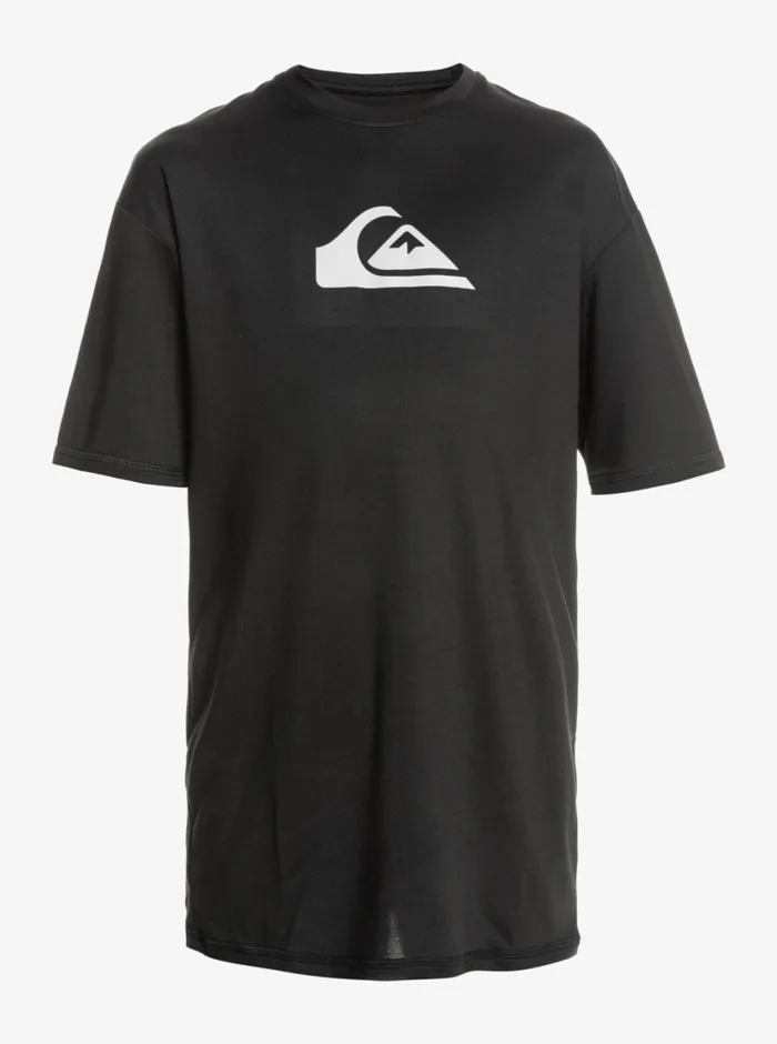 Quiksilver 816 Solid Streak Short Sleeve UPF 50 Surf TShirt Black Boys Rashguards Quiksilver 816 Solid Streak Short Sleeve UPF 50 Surf TShirt Black Boys Rashguards