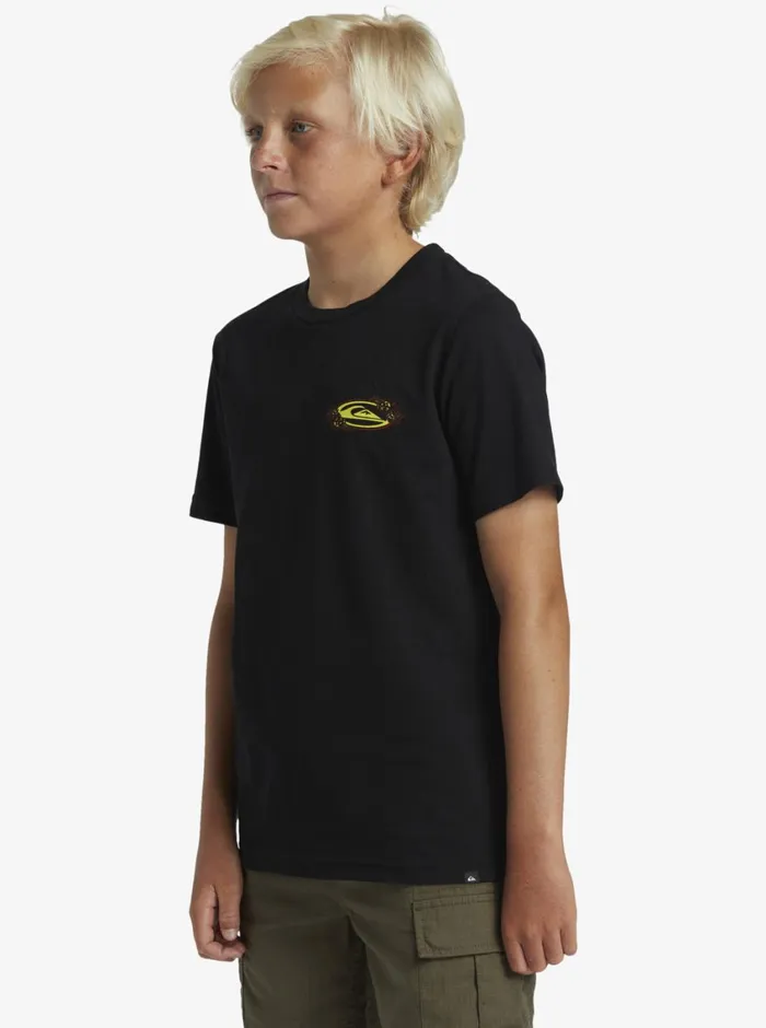 Quiksilver 816 Tc Snap TShirt Black Boys Tees Quiksilver 816 Tc Snap TShirt Black Boys Tees