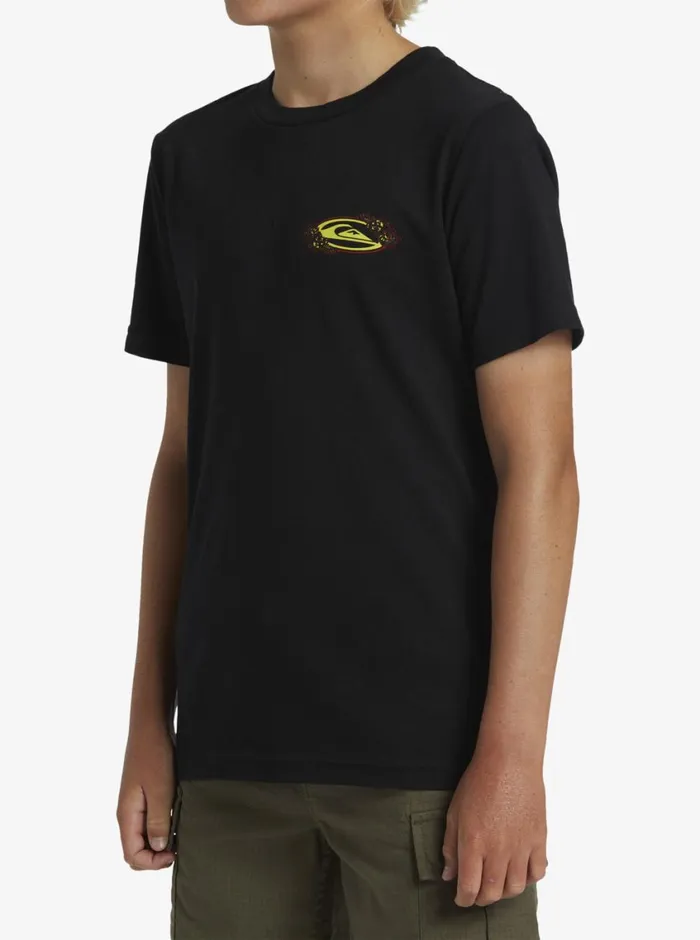 Quiksilver 816 Tc Snap TShirt Black Boys Tees Quiksilver 816 Tc Snap TShirt Black Boys Tees