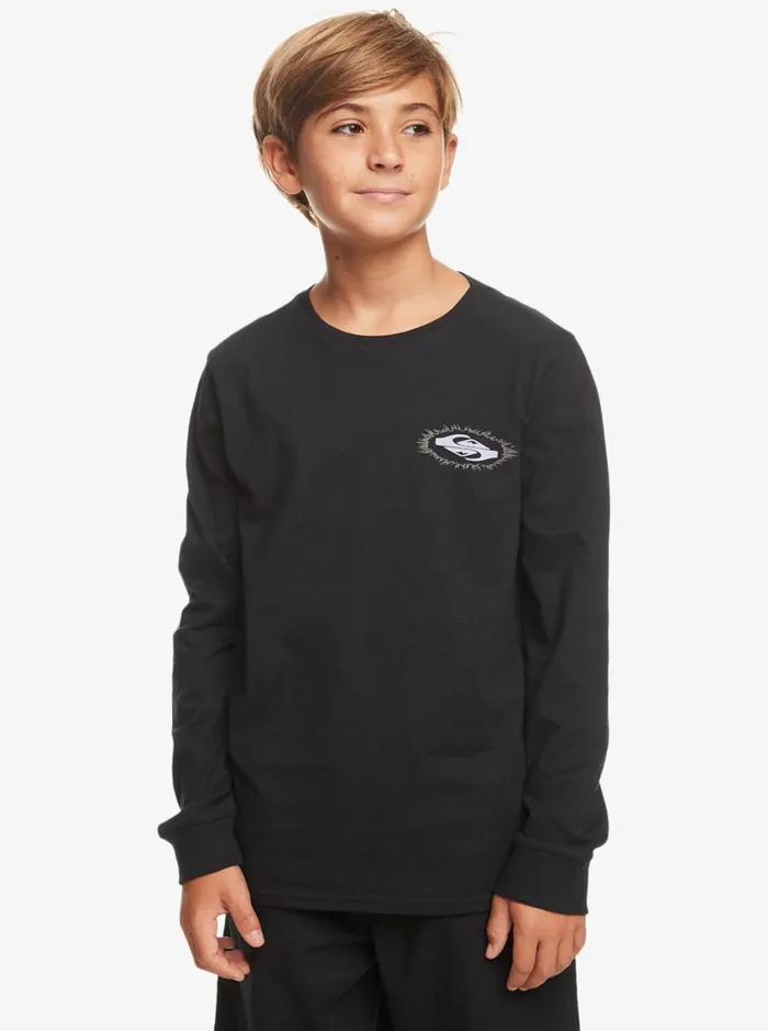 Quiksilver 816 Visions Long Sleeve TShirt Black Boys Tees