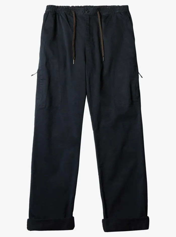 Quiksilver After Surf Elastic Waist Pants Black MensWaterman Pants