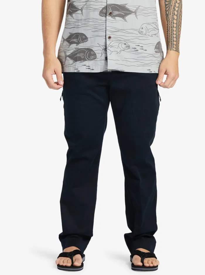 Quiksilver After Surf Elastic Waist Pants Black MensWaterman Pants
