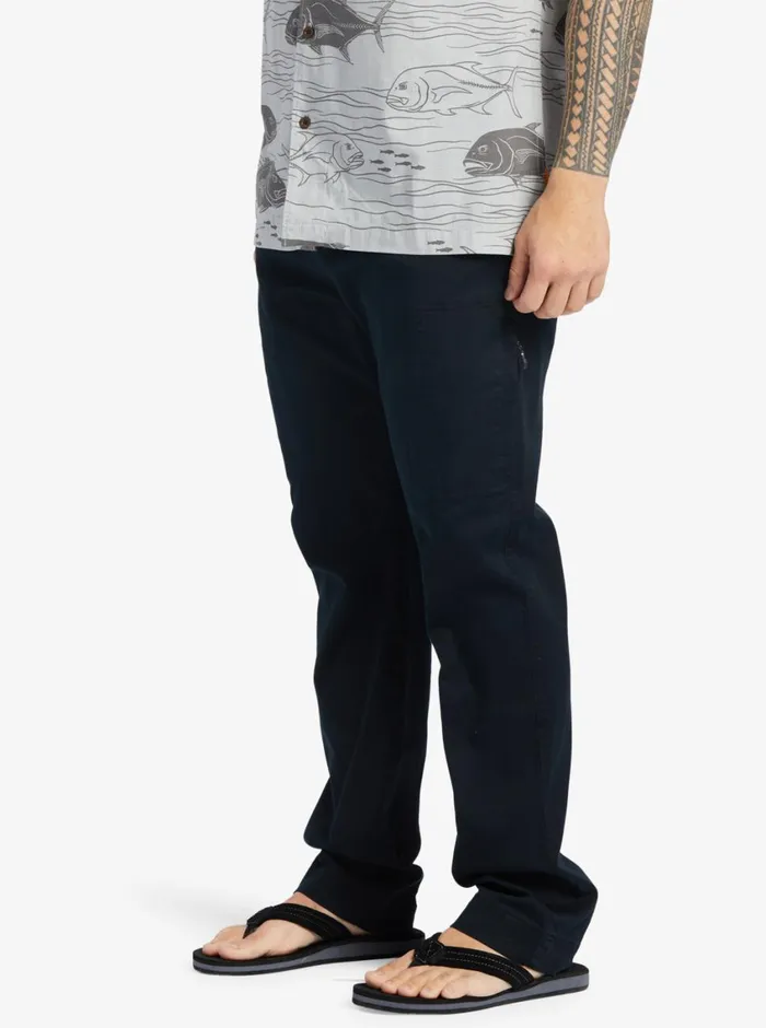 Quiksilver After Surf Elastic Waist Pants Black MensWaterman Pants