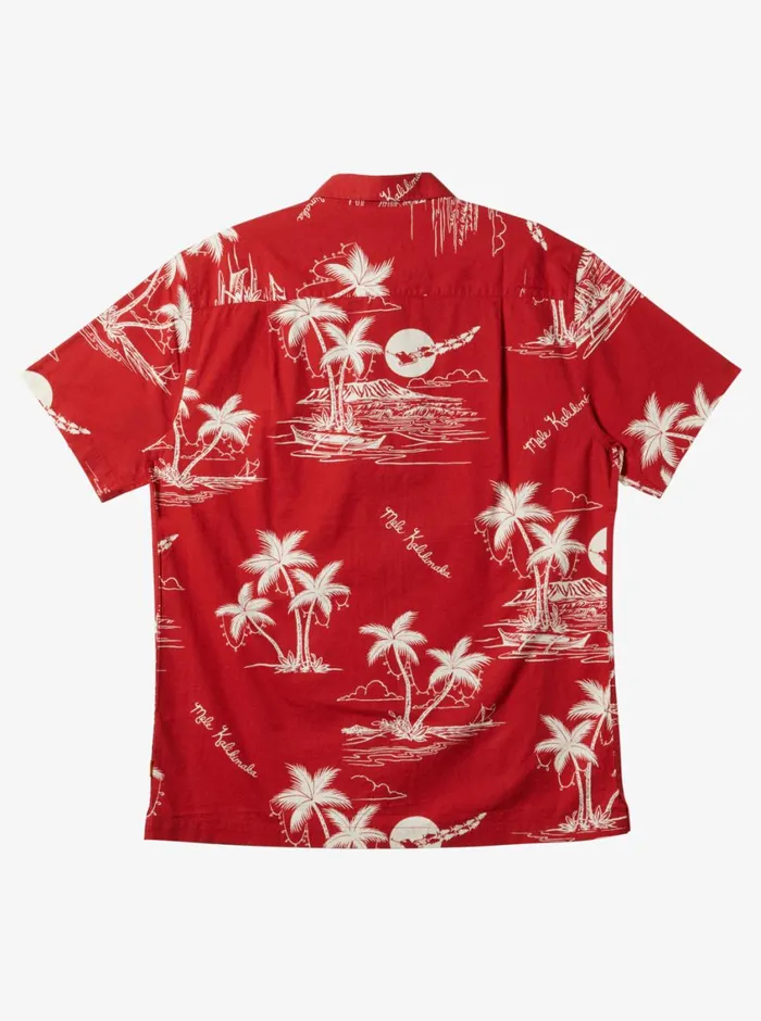 Quiksilver Ahi Holiday Woven Shirt Ahi Holiday Aura Orange MensWaterman Shirts and Polos Quiksilver Ahi Holiday Woven Shirt Ahi Holiday Aura Orange MensWaterman Shirts and Polos