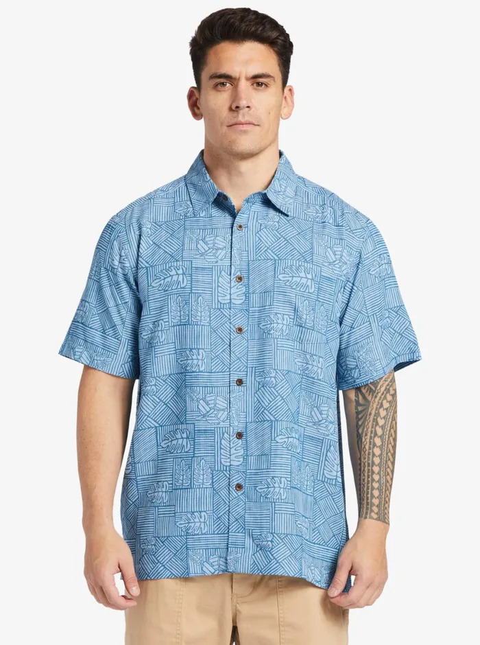 Quiksilver Amazed Palm Woven Shirt Seaport Amazed Palm MensWaterman Shirts and Polos Quiksilver Amazed Palm Woven Shirt Seaport Amazed Palm MensWaterman Shirts and Polos