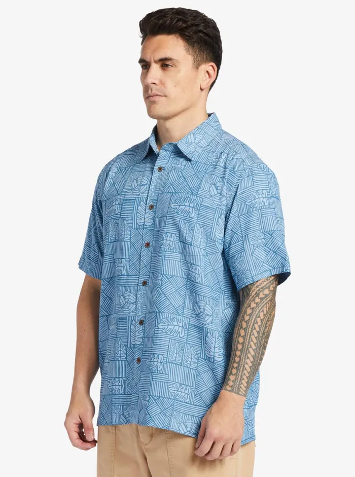 Quiksilver Amazed Palm Woven Shirt Seaport Amazed Palm MensWaterman Shirts and Polos Quiksilver Amazed Palm Woven Shirt Seaport Amazed Palm MensWaterman Shirts and Polos