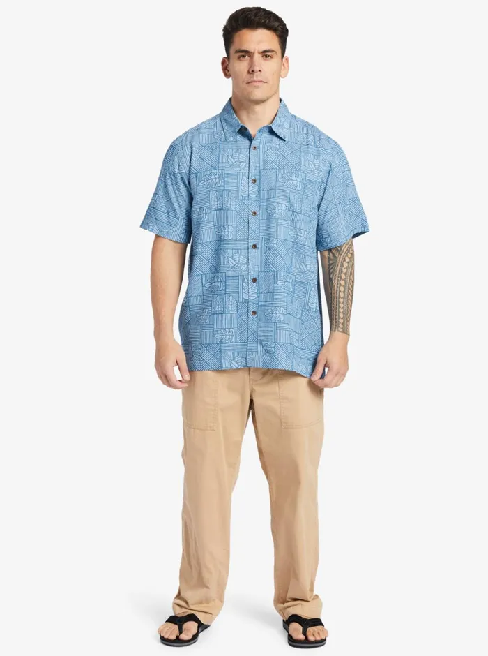 Quiksilver Amazed Palm Woven Shirt Seaport Amazed Palm MensWaterman Shirts and Polos Quiksilver Amazed Palm Woven Shirt Seaport Amazed Palm MensWaterman Shirts and Polos