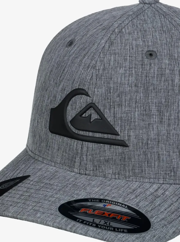 Quiksilver Amped Up Flexifit Hat Black Mens Hats Quiksilver Amped Up Flexifit Hat Black Mens Hats