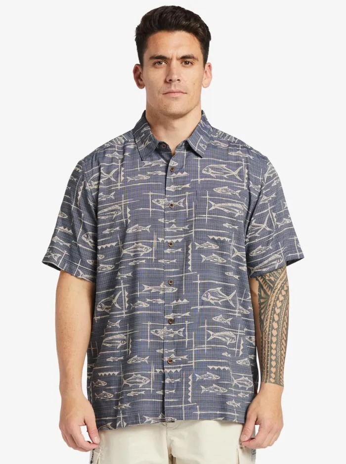 Quiksilver Bento Woven Shirt Bento Black MensWaterman Shirts and Polos Quiksilver Bento Woven Shirt Bento Black MensWaterman Shirts and Polos