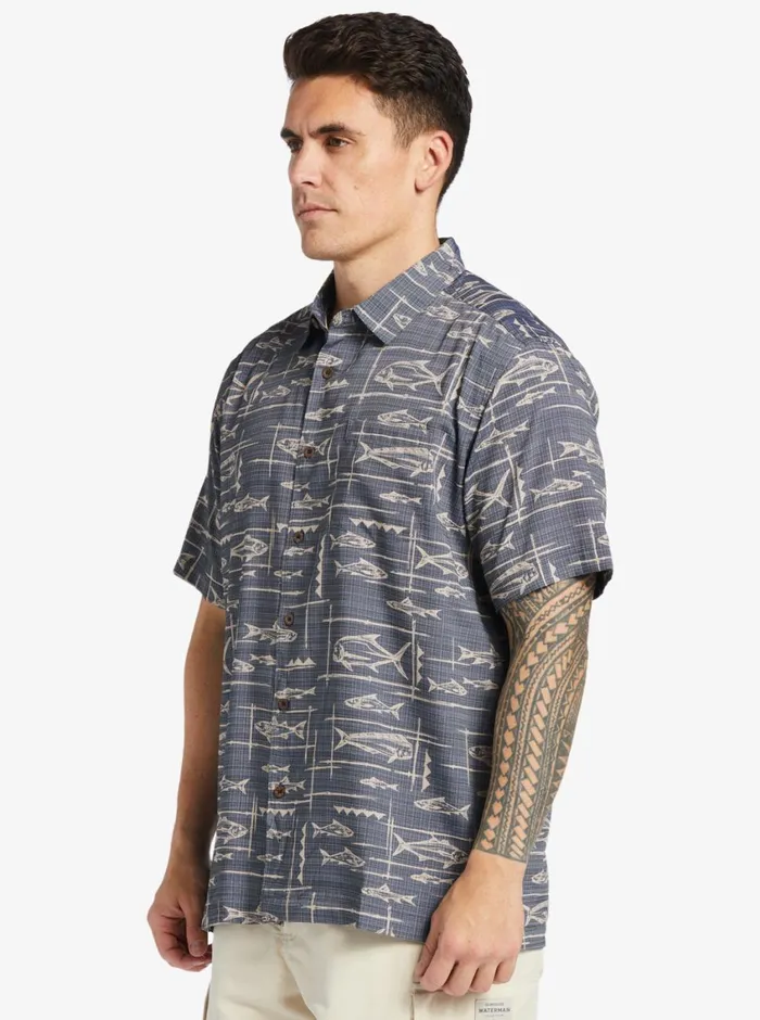 Quiksilver Bento Woven Shirt Bento Black MensWaterman Shirts and Polos Quiksilver Bento Woven Shirt Bento Black MensWaterman Shirts and Polos