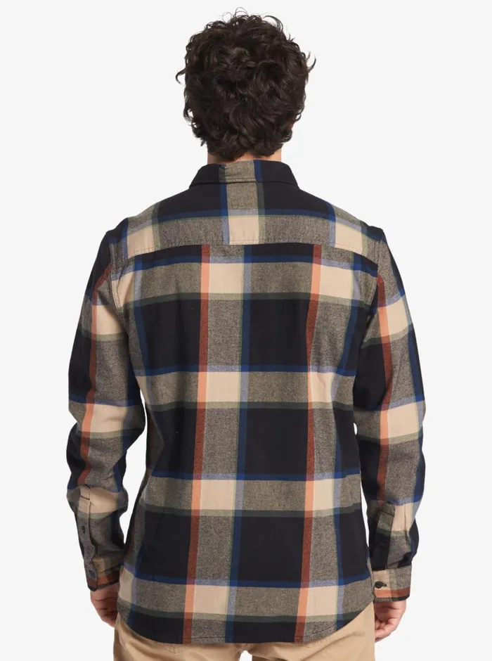 Quiksilver BrooKing StingrayLong Sleeve Top Black Brooks Flannel Mens Shirts and Polos Quiksilver BrooKing StingrayLong Sleeve Top Black Brooks Flannel Mens Shirts and Polos