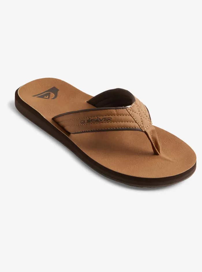Quiksilver Carver Nubuck Sandals Tanpattern1 Mens Sandals