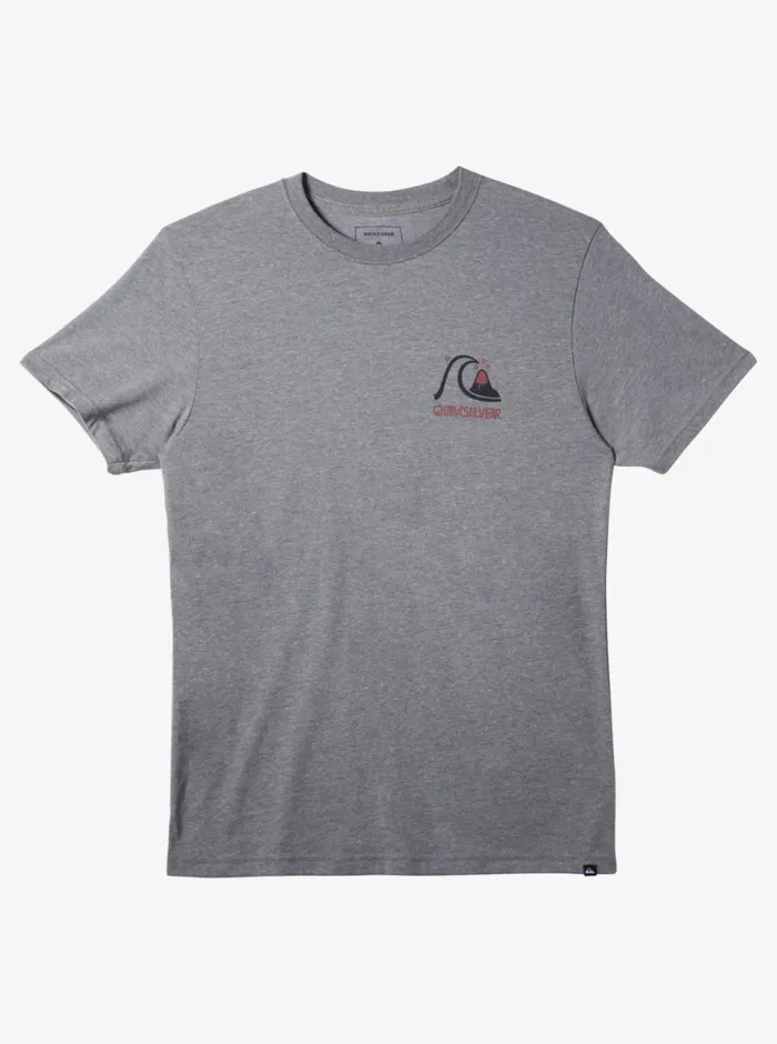 Quiksilver Circle Back TShirt Medium Grey Heather Mens Tees