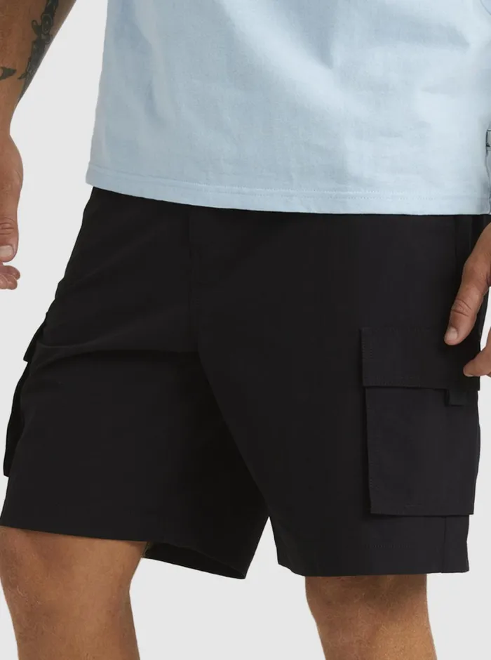 Quiksilver Equalizer 20034 Cargo Walk Shorts Black Mens Shorts and Amphibians Quiksilver Equalizer 20034 Cargo Walk Shorts Black Mens Shorts and Amphibians