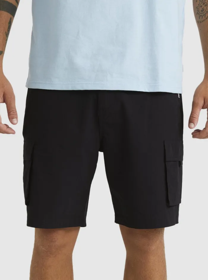 Quiksilver Equalizer 20034 Cargo Walk Shorts Black Mens Shorts and Amphibians Quiksilver Equalizer 20034 Cargo Walk Shorts Black Mens Shorts and Amphibians