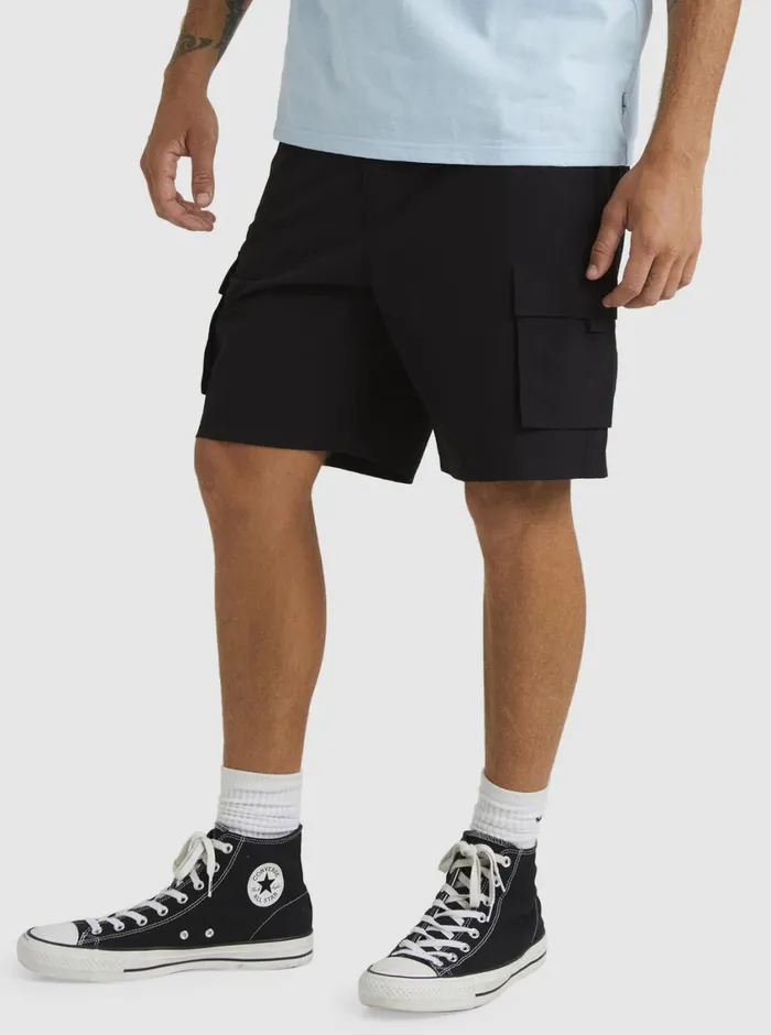Quiksilver Equalizer 20034 Cargo Walk Shorts Black Mens Shorts and Amphibians Quiksilver Equalizer 20034 Cargo Walk Shorts Black Mens Shorts and Amphibians