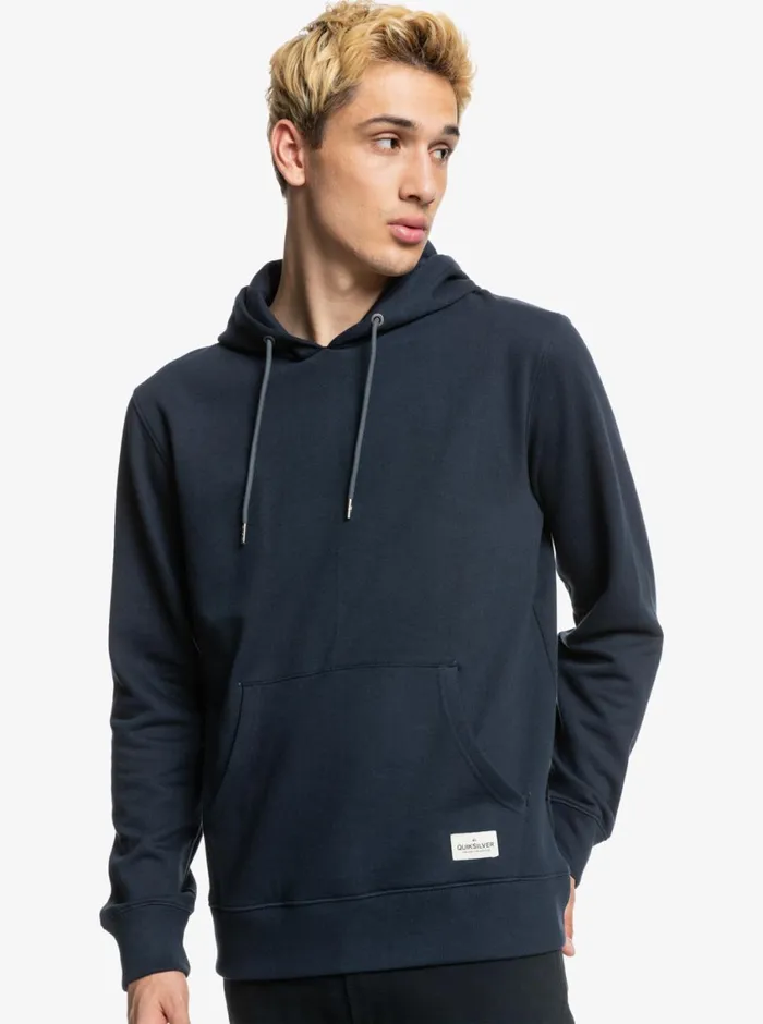 Quiksilver Essentials Organic Solid Hoodie Navy Blazer Mens Sweatshirts and Hoodies Quiksilver Essentials Organic Solid Hoodie Navy Blazer Mens Sweatshirts and Hoodies