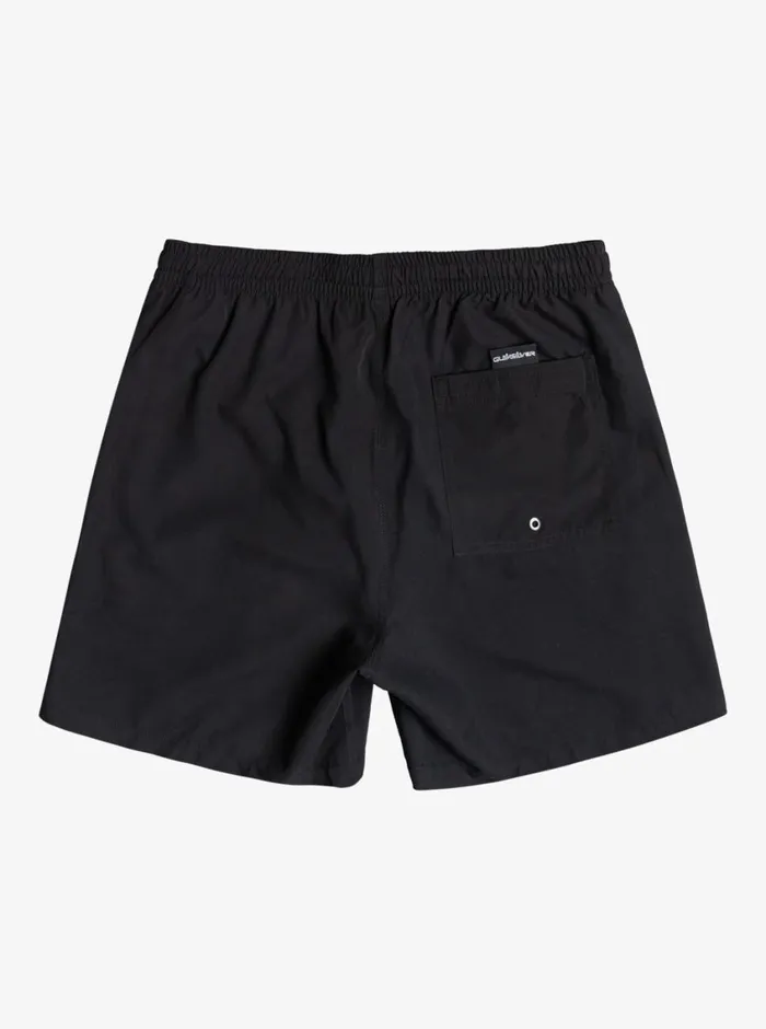 Quiksilver Everyday 17034 Volleys Black Mens Elastic Waist Quiksilver Everyday 17034 Volleys Black Mens Elastic Waist