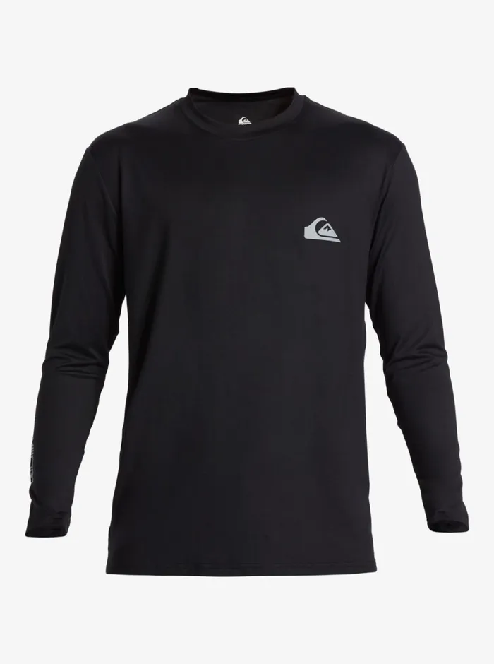 Quiksilver Everyday Long Sleeve Surf Tee Black Mens Rashguards