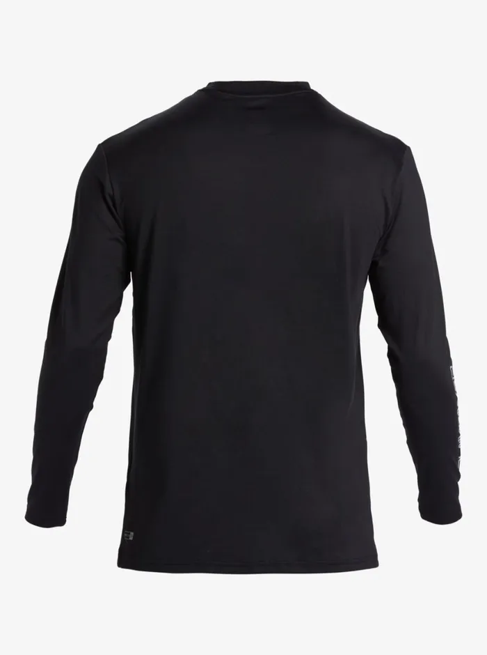 Quiksilver Everyday Long Sleeve Surf Tee Black Mens Rashguards Quiksilver Everyday Long Sleeve Surf Tee Black Mens Rashguards